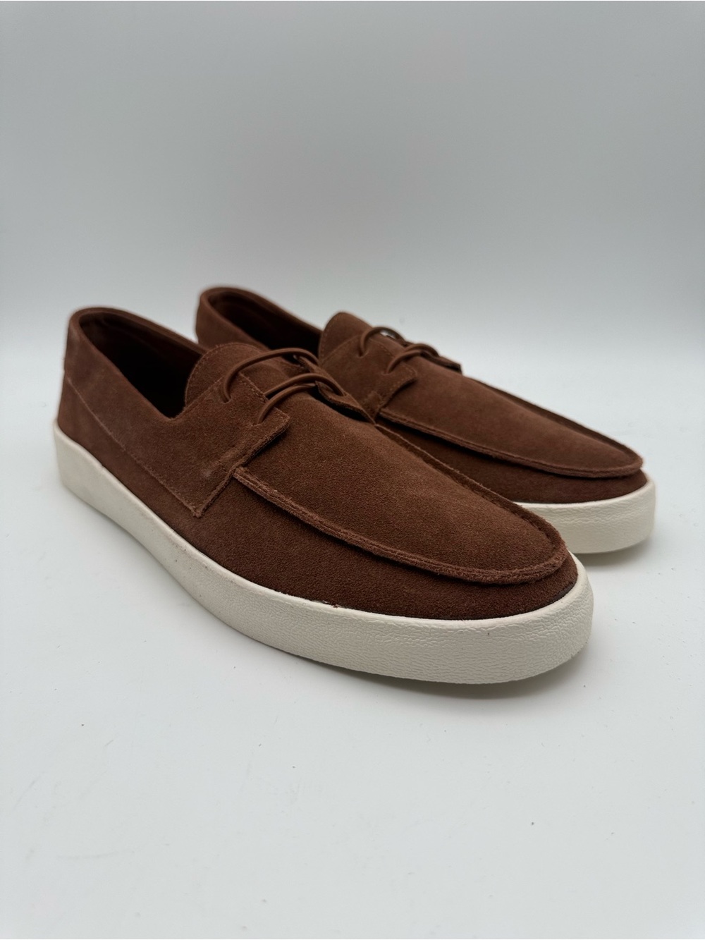 BRAND NEW EXPRESS Men’s Suede Leather Cognac Slip On Loafers Size 10 M